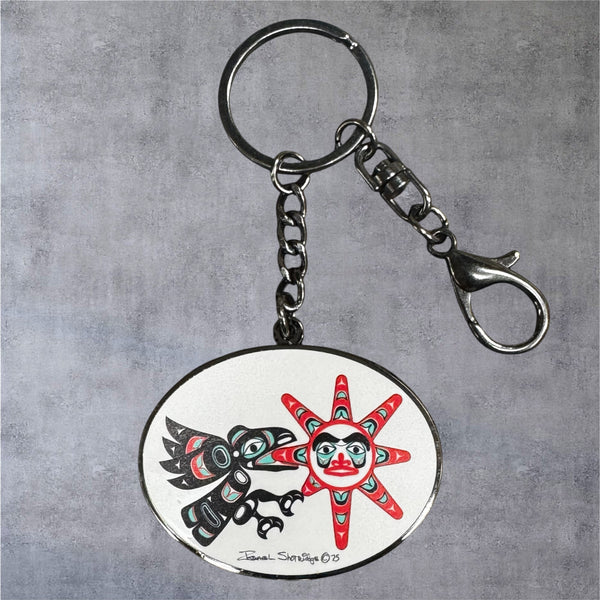 Raven & Sun Keychain