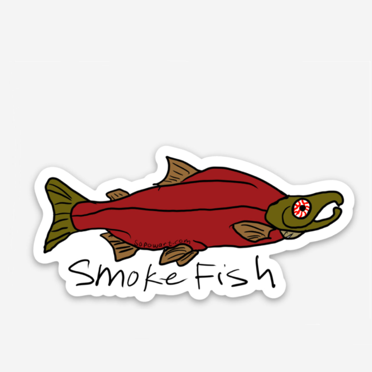 Smoke Fish Sticker