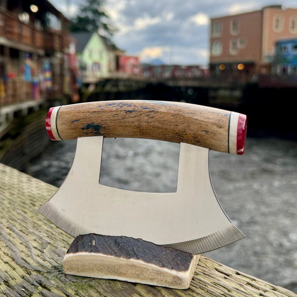 Walrus Rib Bone w/ Mammoth Tooth