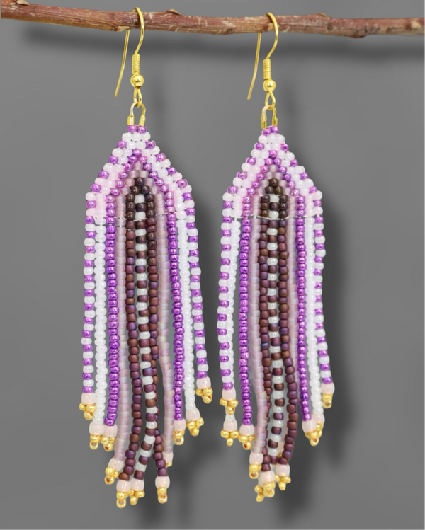 Beaded Glass Earrings