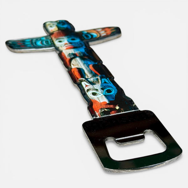 Alaska Totem Pole Bottle Opener Magnet