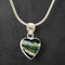 Mammoth Tooth Heart Pendant