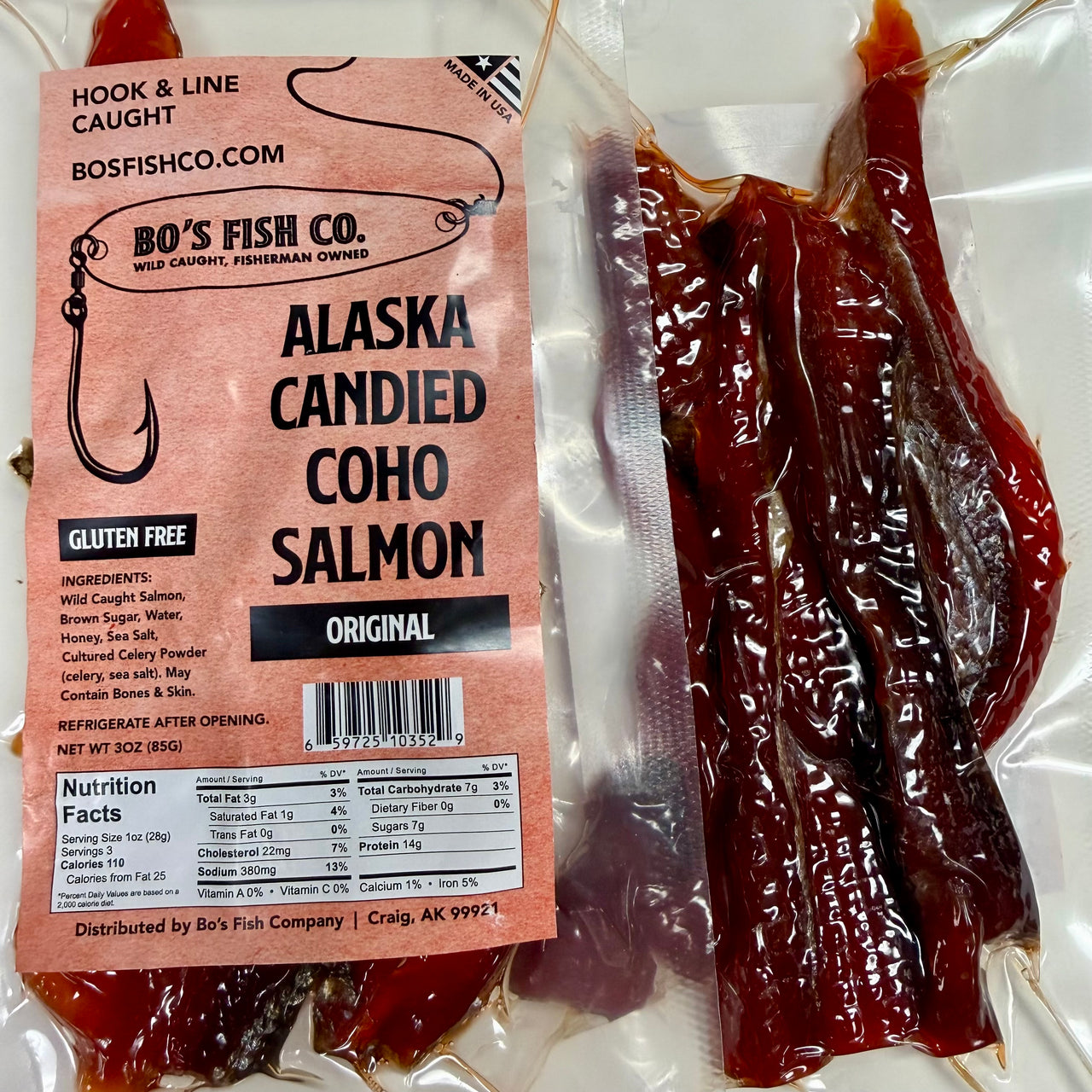 Alaskan Coho Salmon Jerky