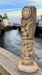 Raven w/ Sun & Clamshell Totem Pole