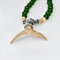 Ivory & Jade Whale Tail Necklace