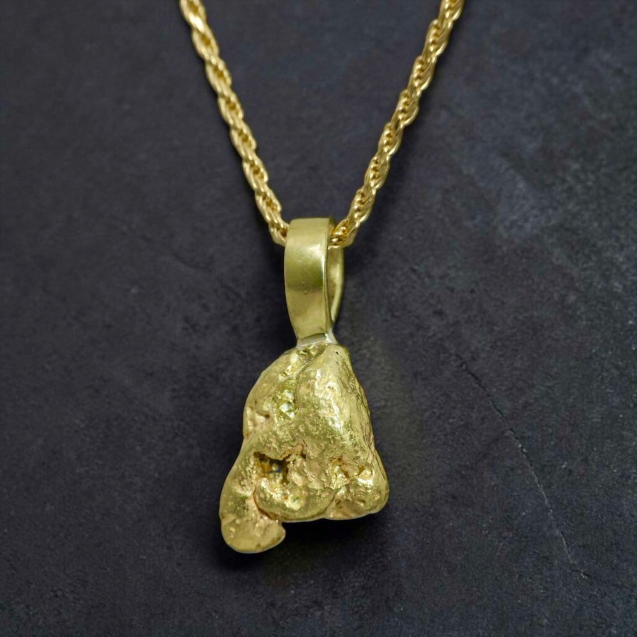 Gold Nugget Pendant