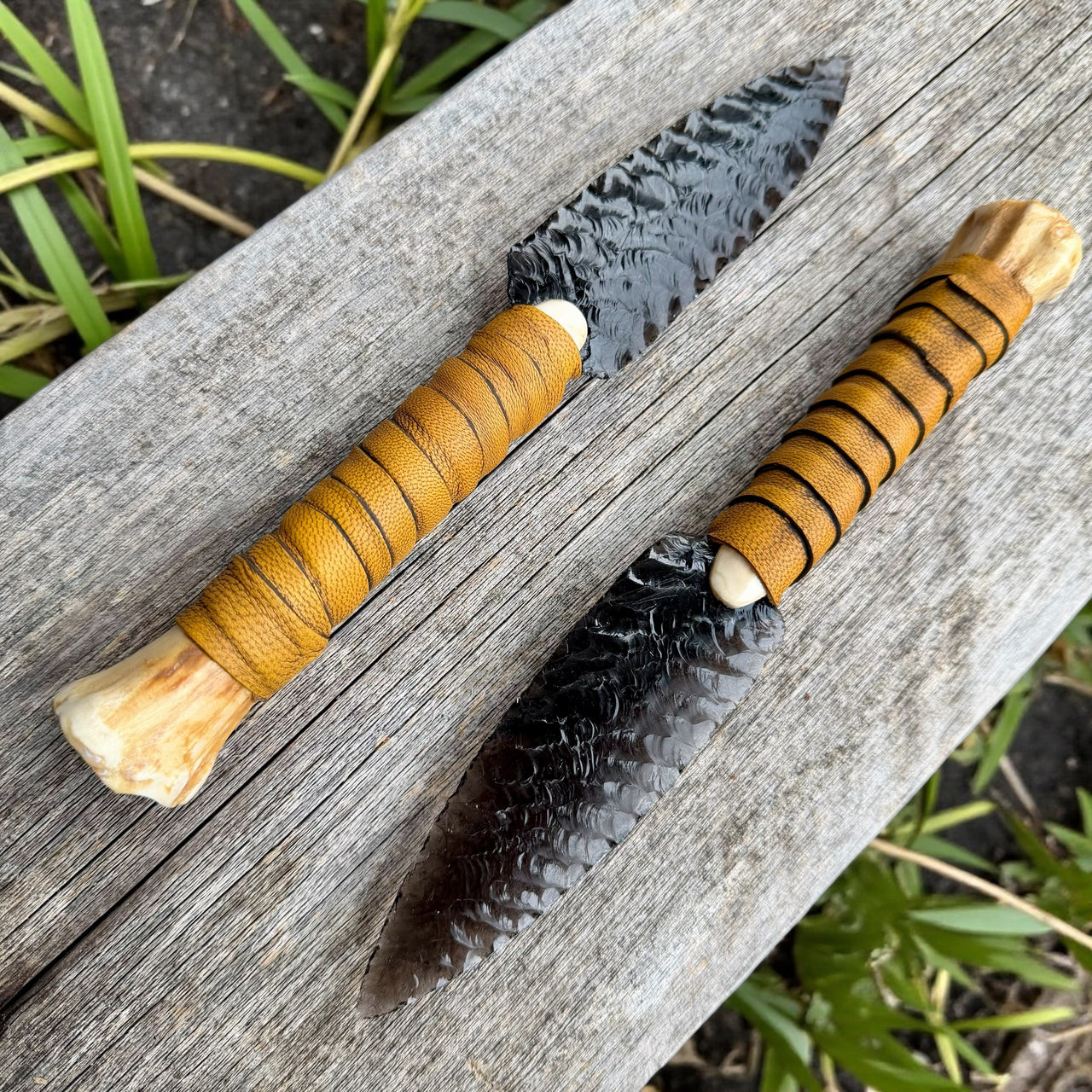 Leg Bone Obsidian 9"