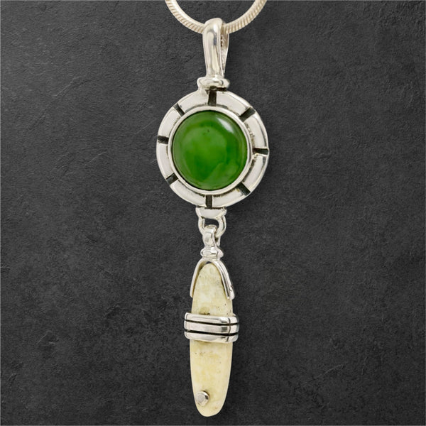 Ivory & Jade Pendant