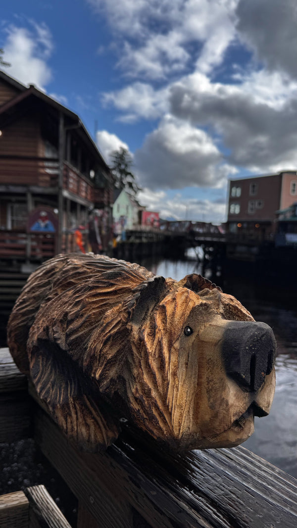 Chainsaw Carved Walking Bear