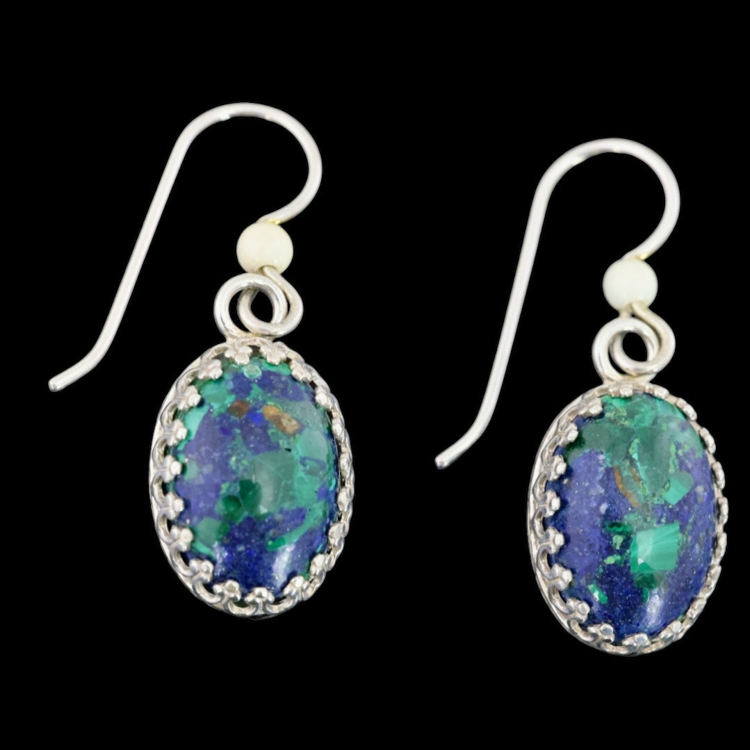 Ivory & Azurite Earrings