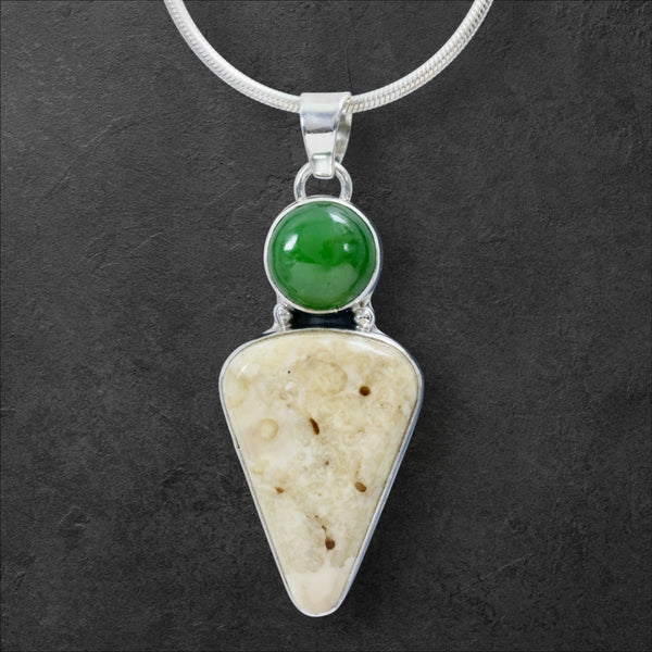 Ivory & Jade Pendant