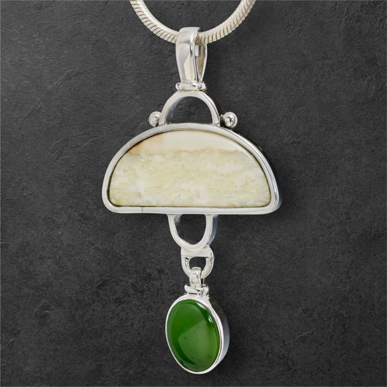 Ivory & Jade Pendant