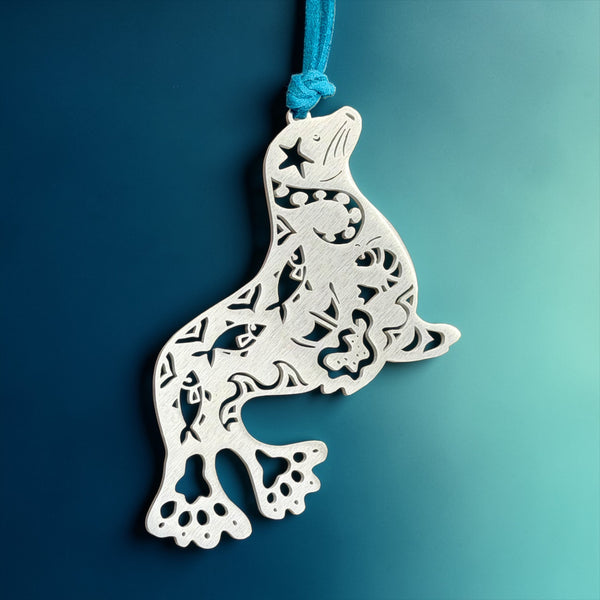 Sea Lion Steel Ornament