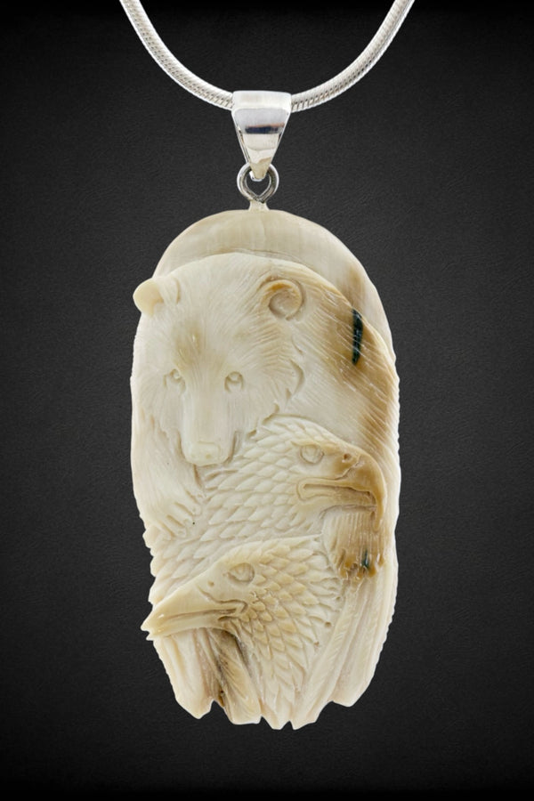 Bear & Eagle Pendant