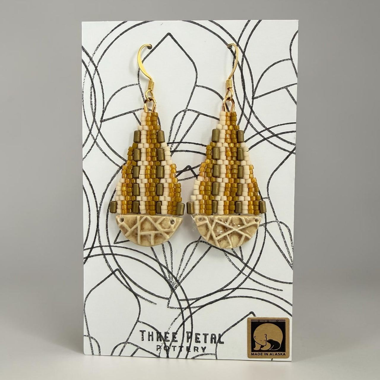 Teardrop Pottery Earrings