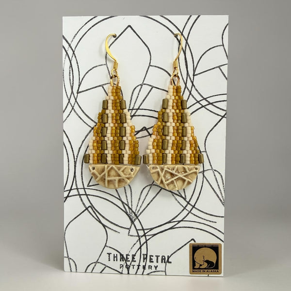 Teardrop Pottery Earrings