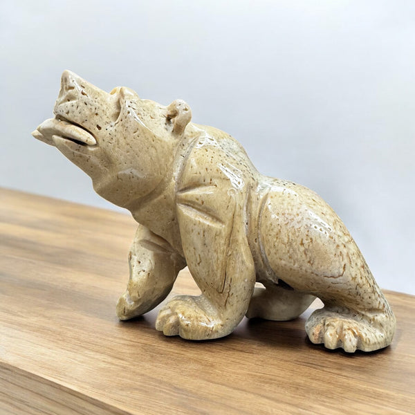 Bear & Salmon Carving