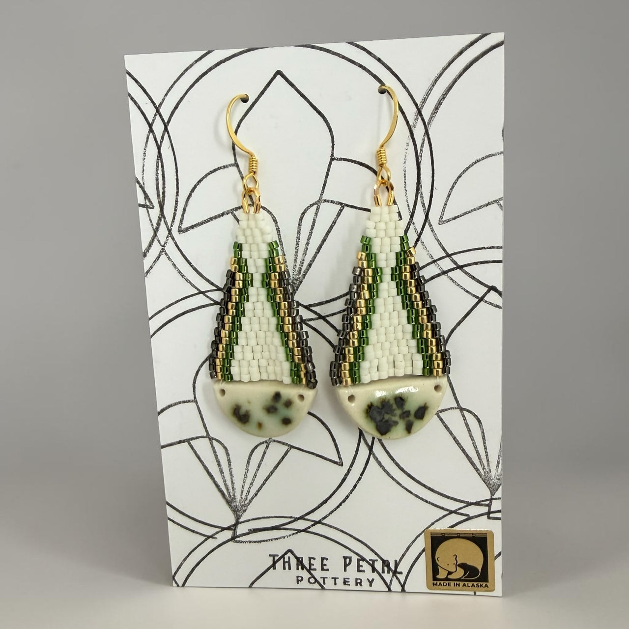 Teardrop Pottery Earrings