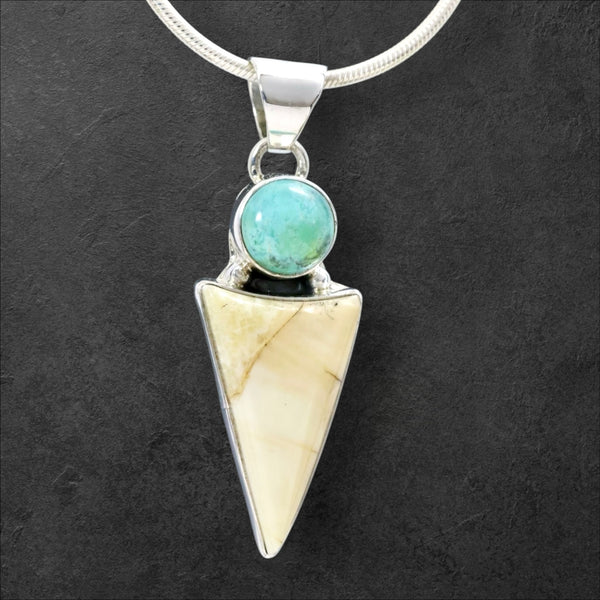 Ivory & Turquoise Pendant