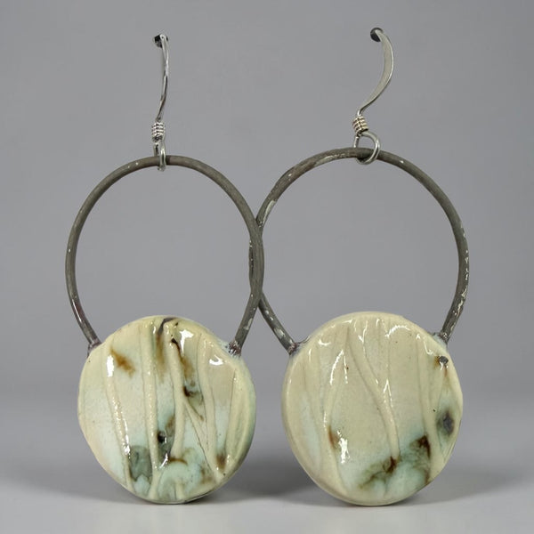 Round Pottery Earrings
