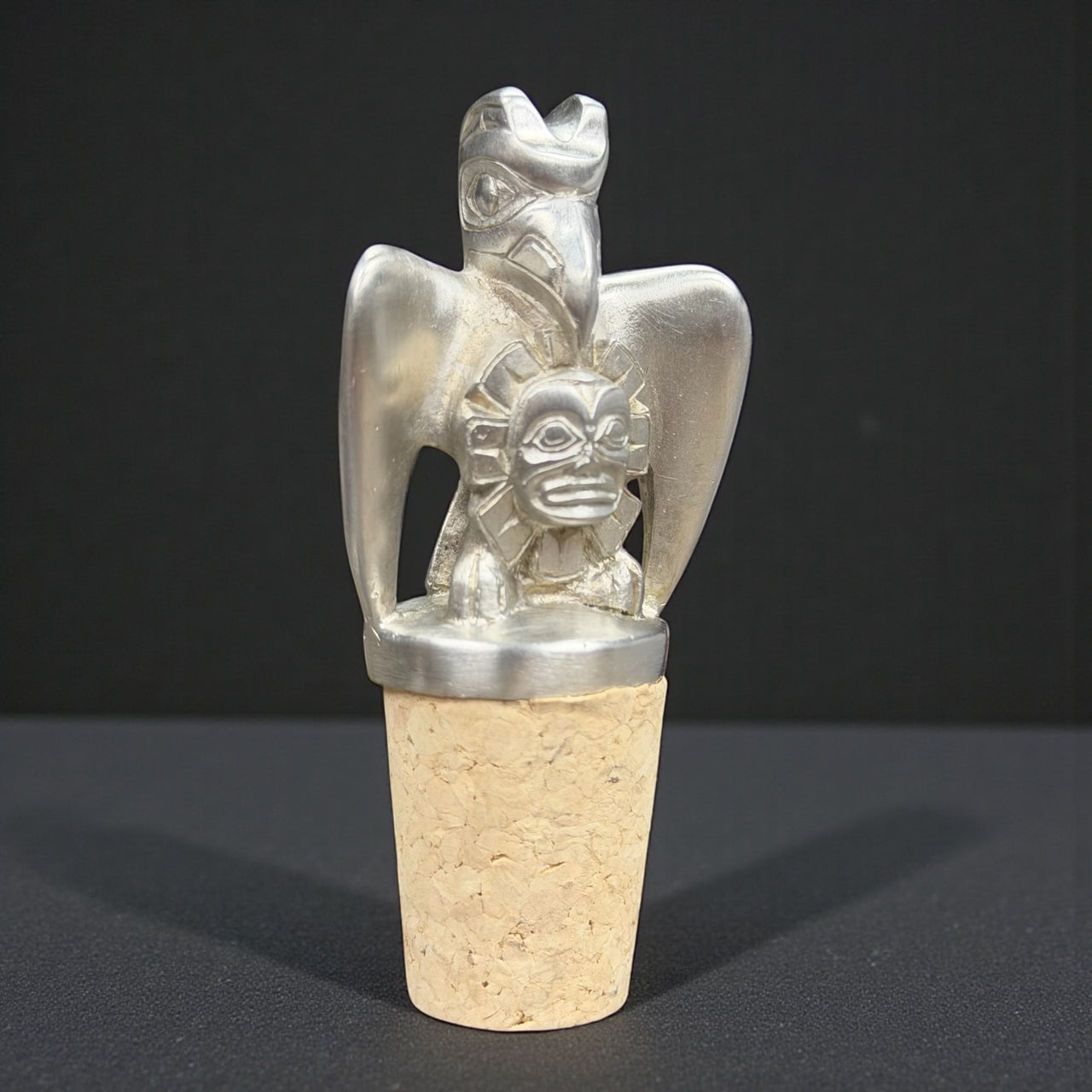 Raven Pewter Bottle Stopper