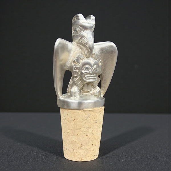 Raven Pewter Bottle Stopper