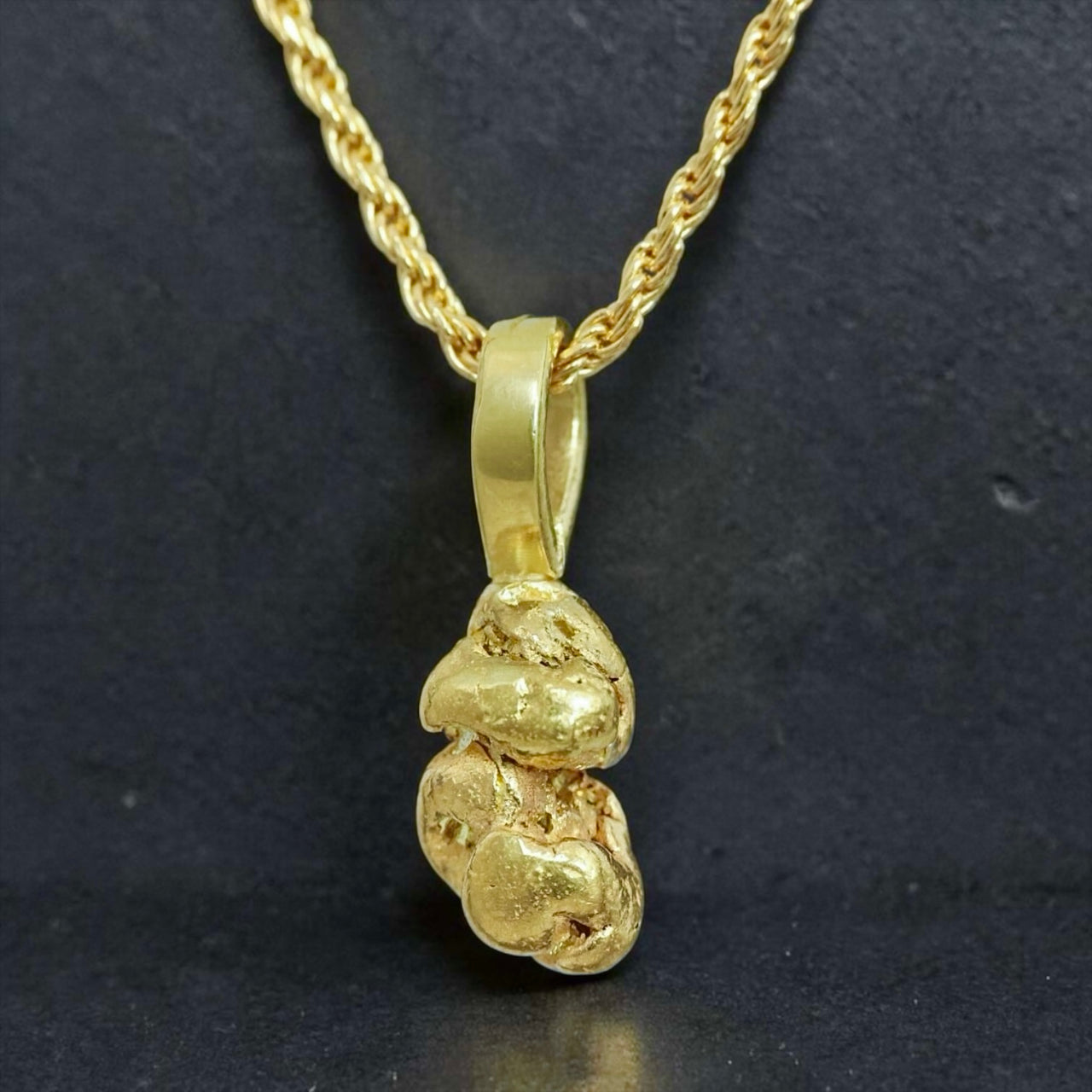 Gold Nugget Pendant