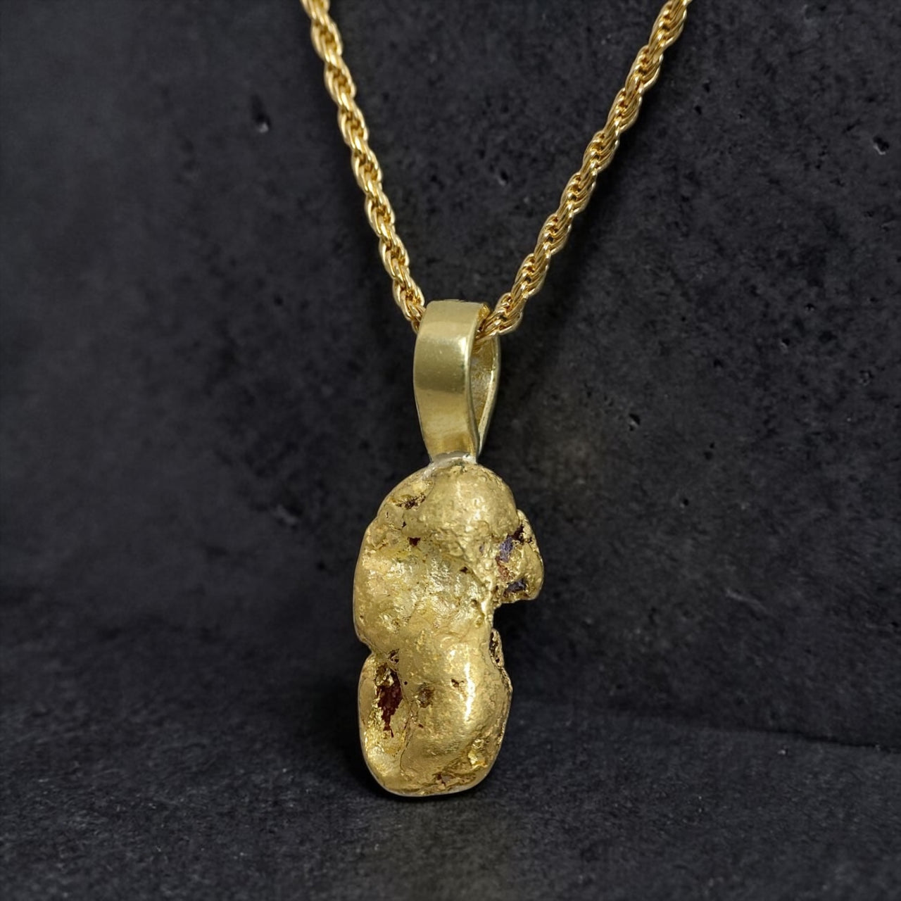 Gold Nugget Pendant