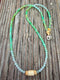 Ivory & Faceted Chrysoprase Necklace