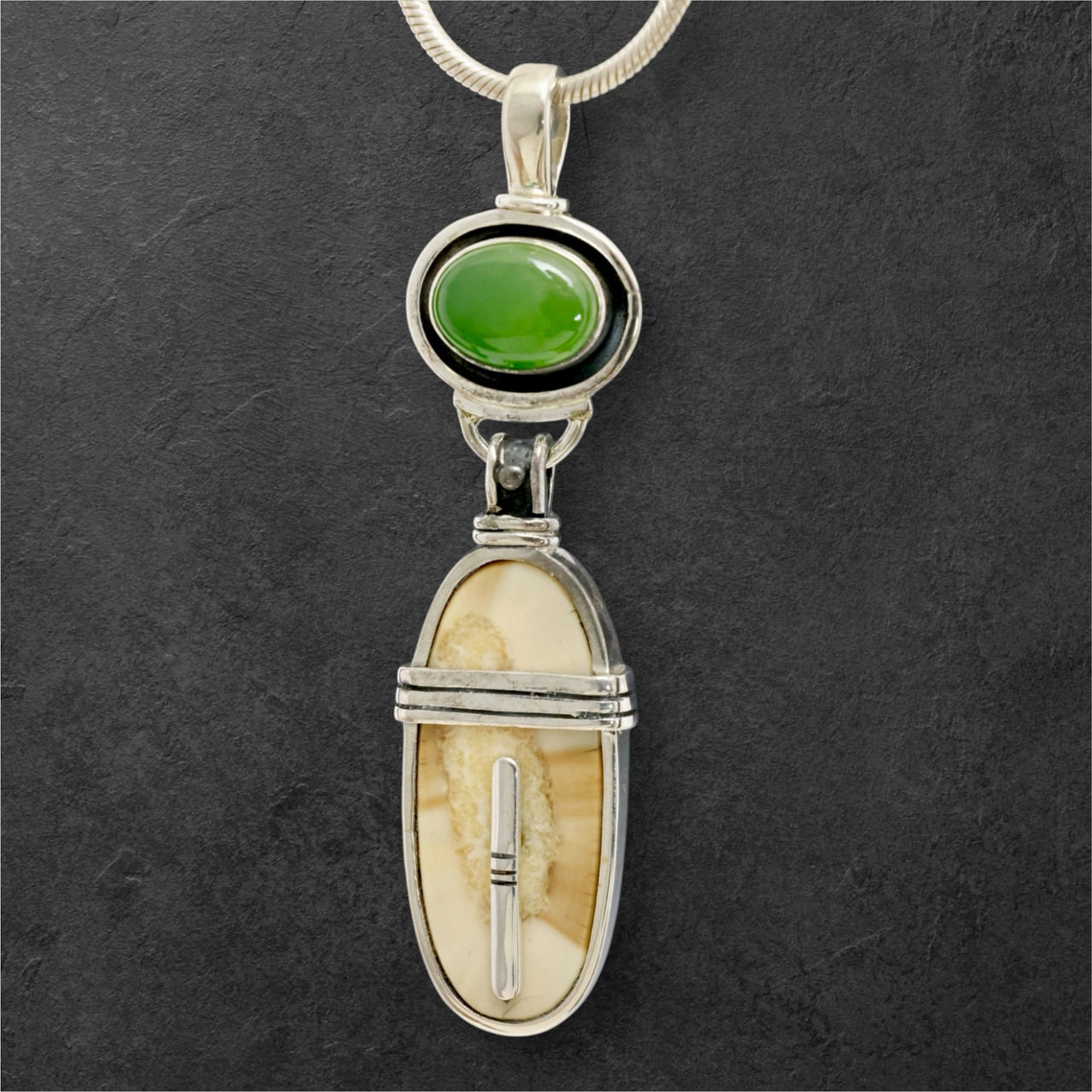 Ivory & Jade Pendant