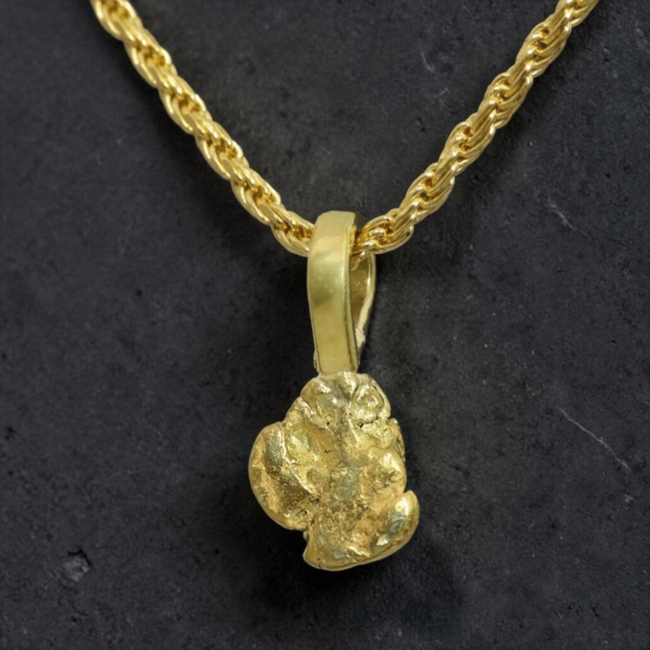 Gold Nugget Pendant
