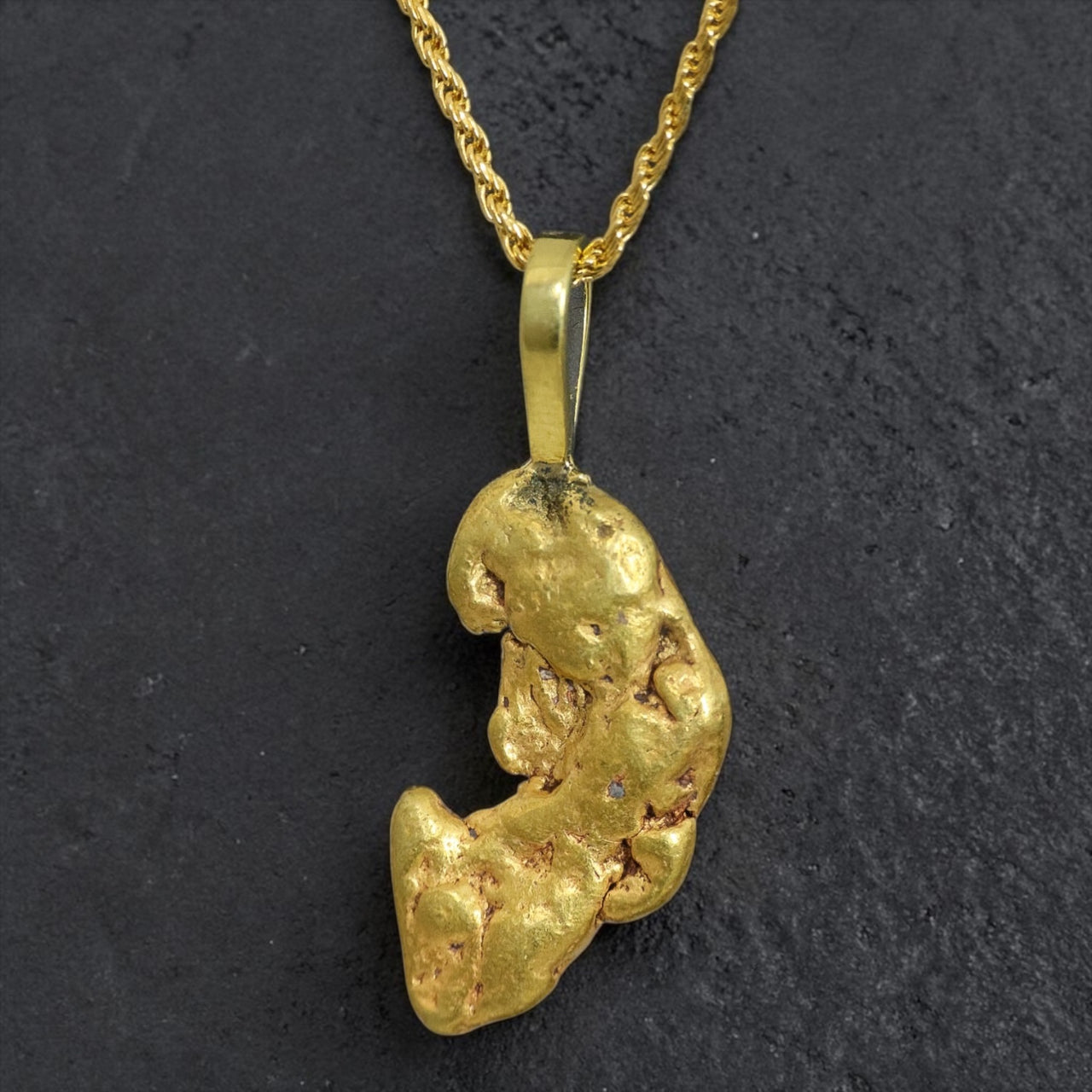 Gold Nugget Pendant