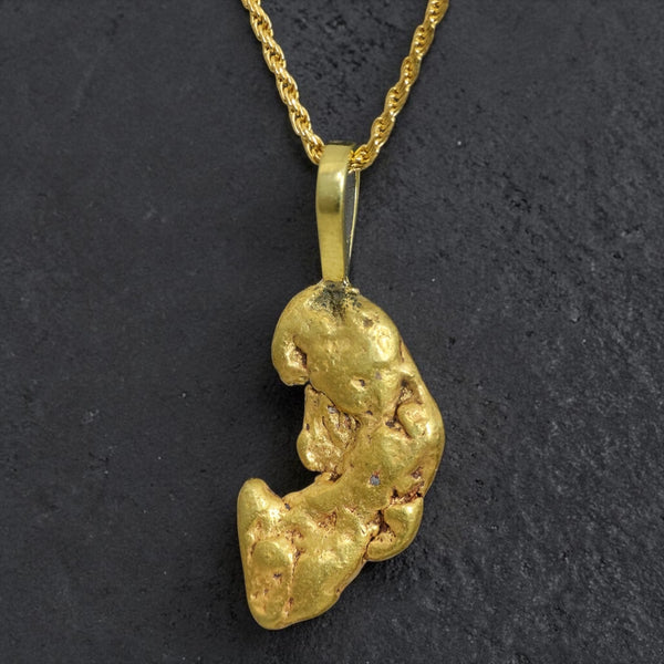 Gold Nugget Pendant
