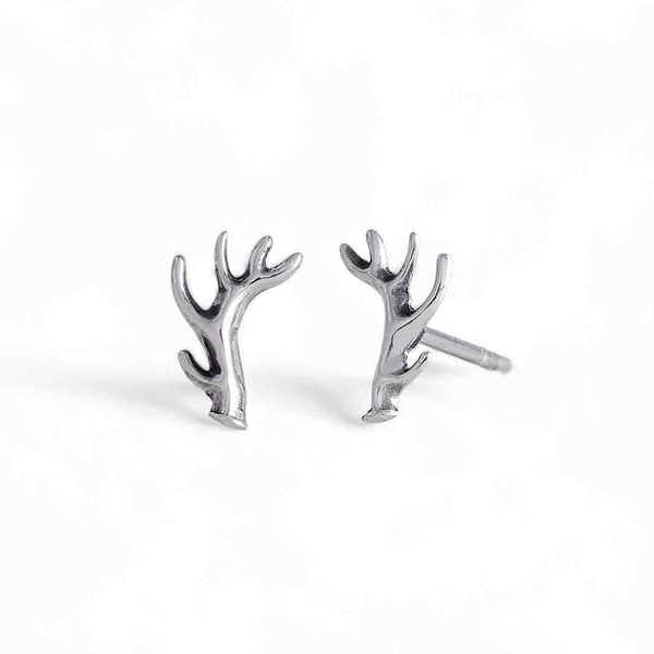 Tiny Antler Post Earrings
