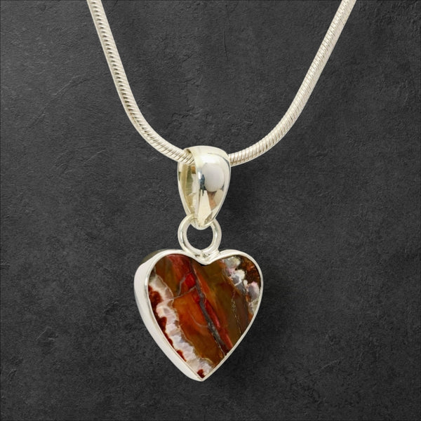 Mammoth Tooth Heart Pendant