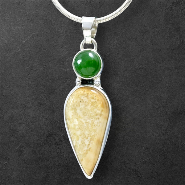 Ivory & Jade Pendant