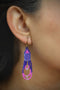Short Beaded Glass Earrings