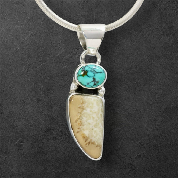 Ivory & Turquoise Pendant