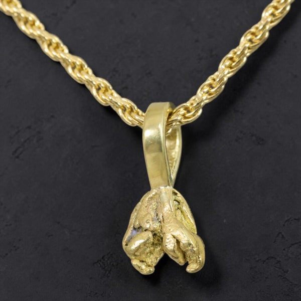 Gold Nugget Pendant