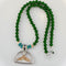 Ivory & Jade Whale Tail Necklace