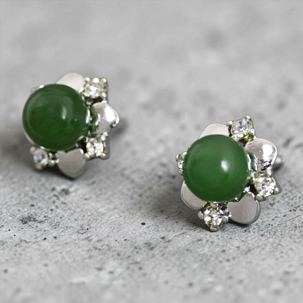 Jade Forget Me Not Earrings