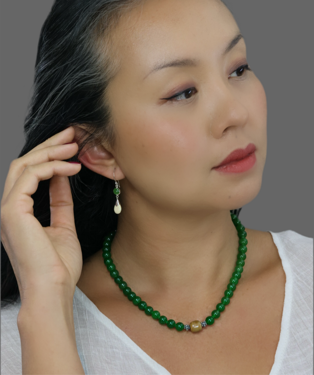 Ivory & Jade Necklace