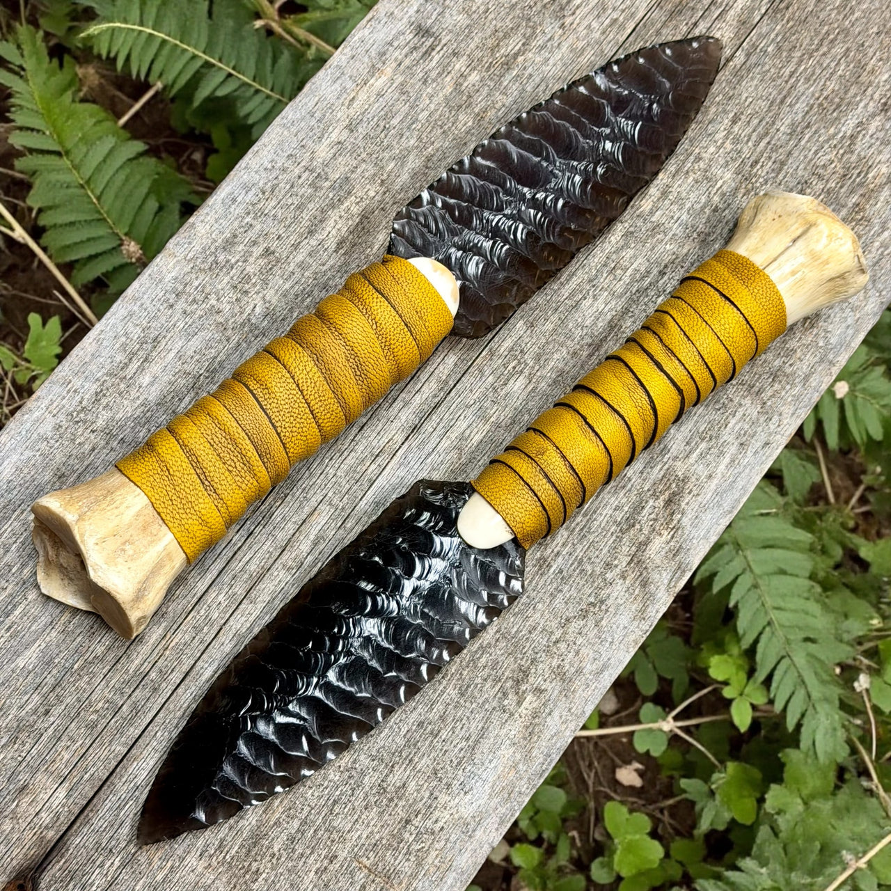 Leg Bone Obsidian 10"
