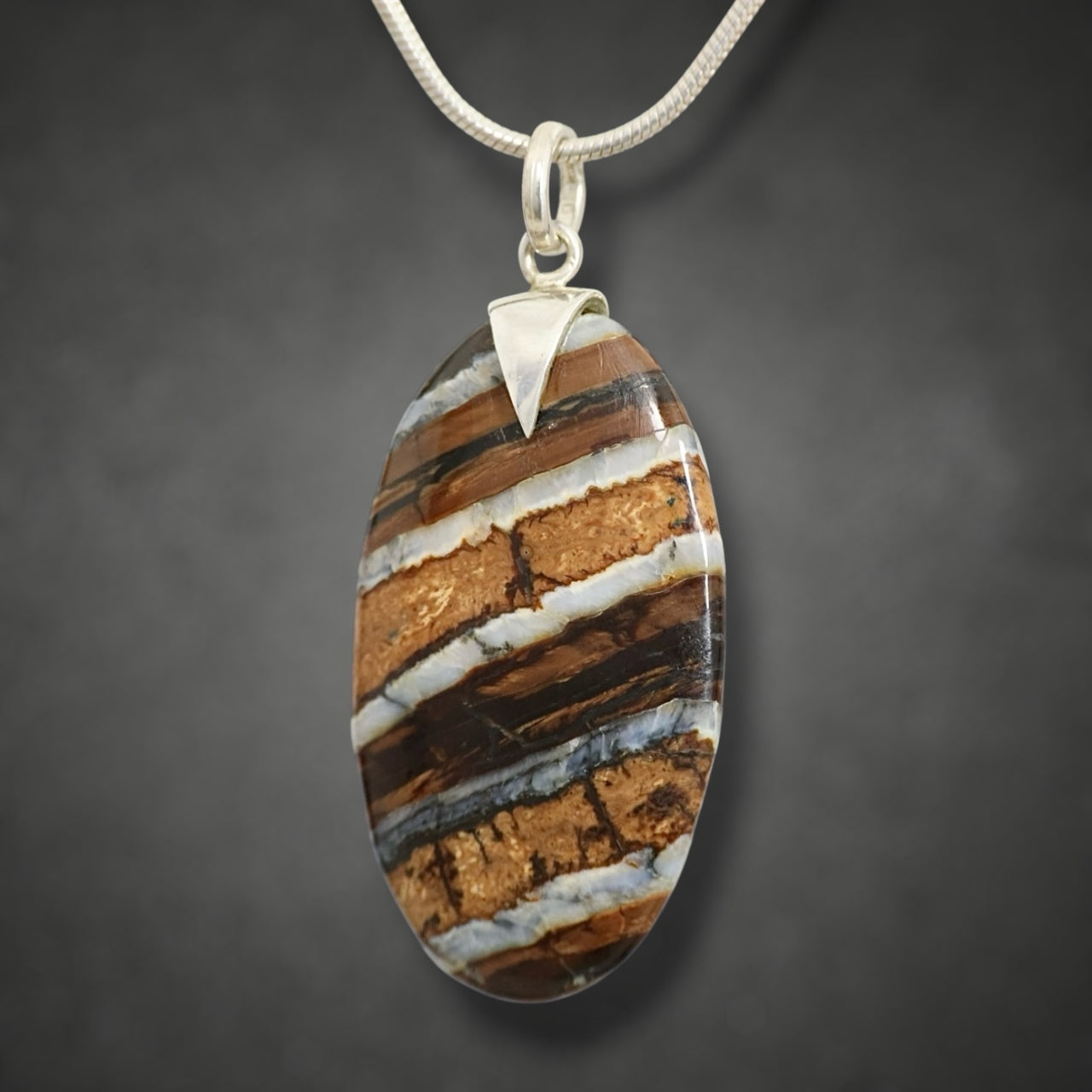 Mammoth Tooth Oval Pendant