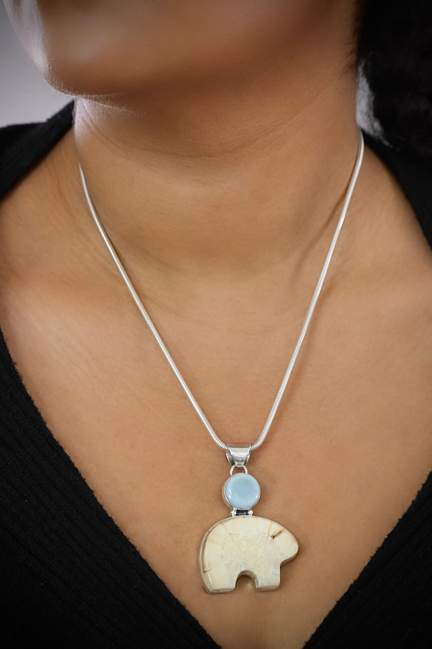 Ivory & Larimar Bear
