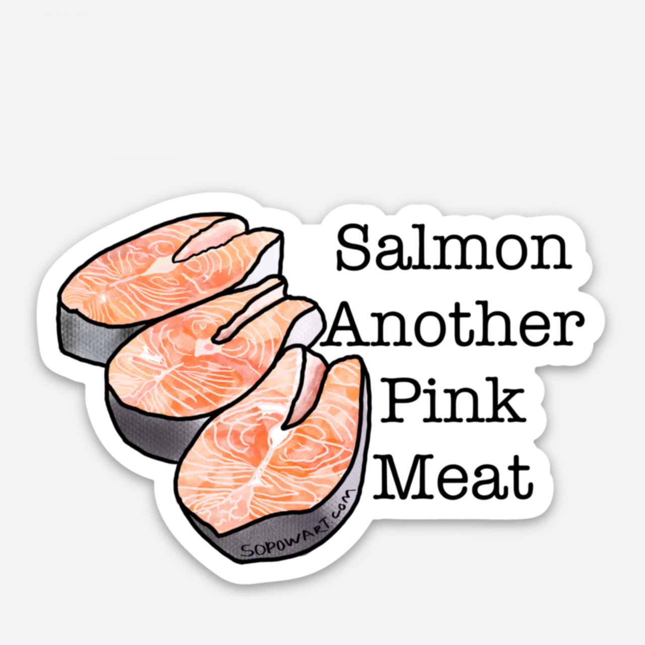 Pink Meat Sticker