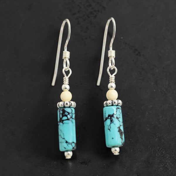 Ivory & Turquoise Earrings