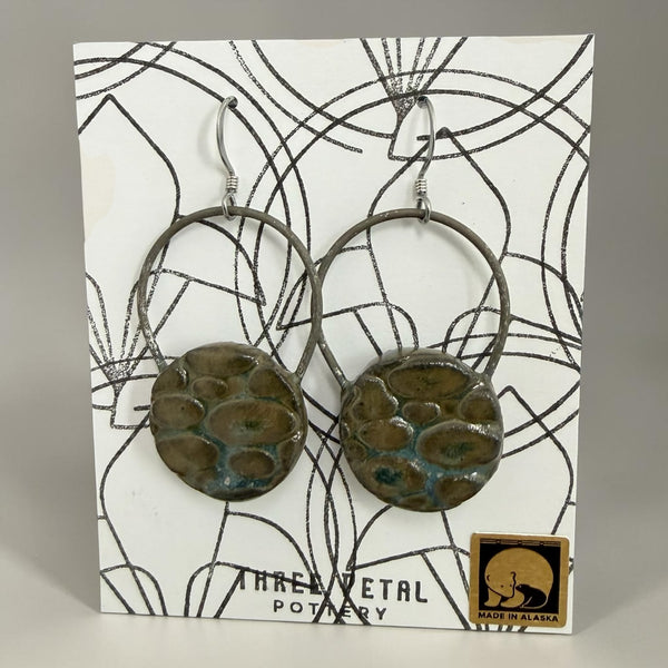 Round Pottery Earrings