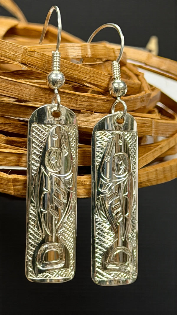 Salmon Straight Earrings