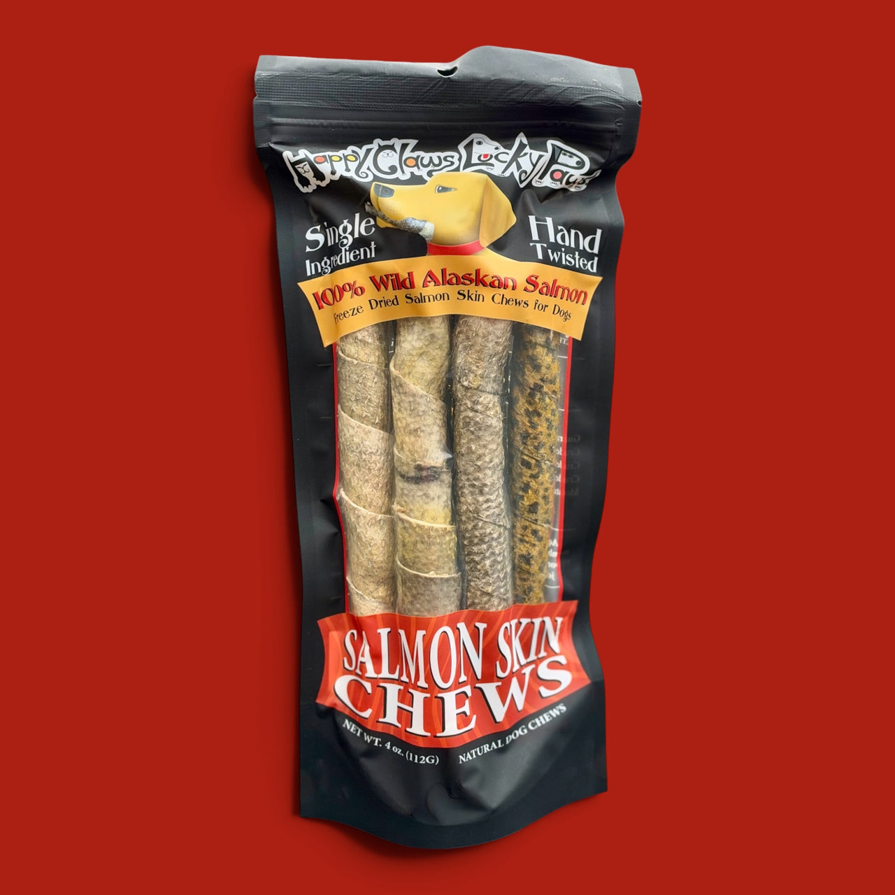 Wild Salmon Skin Chews